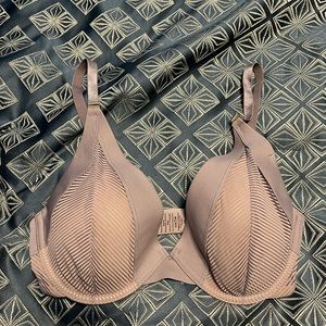 Third Love Shadow Stripe plunge bra lace size 32E; never worn